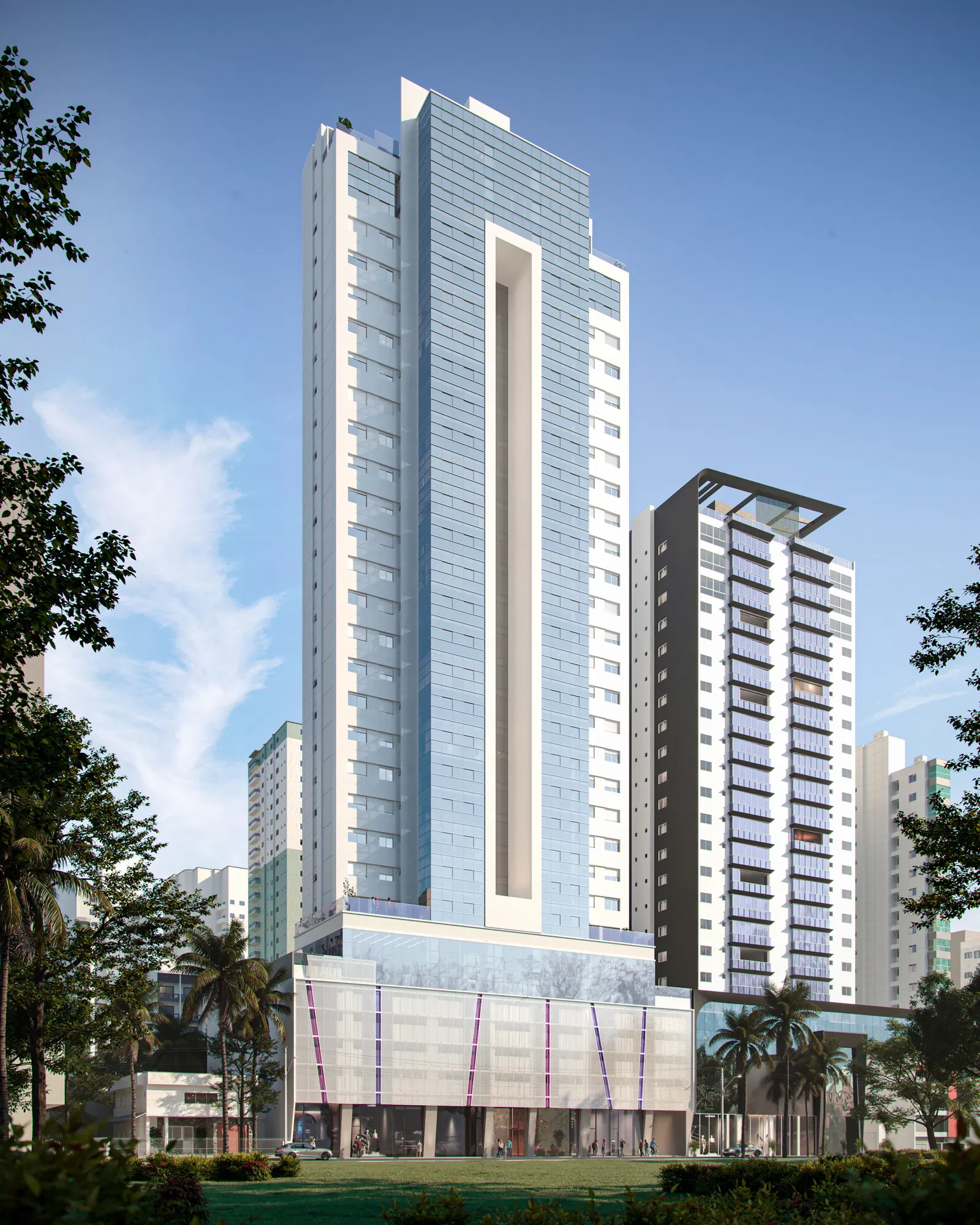 Diamond Crystal Tower — área de lazer e áreas comuns