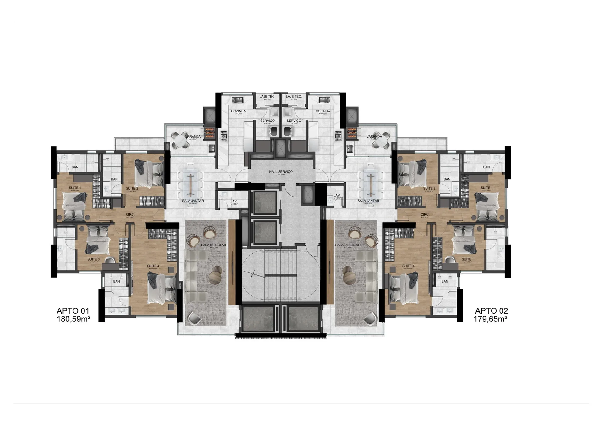 Celina Garden Residence — Planta 1