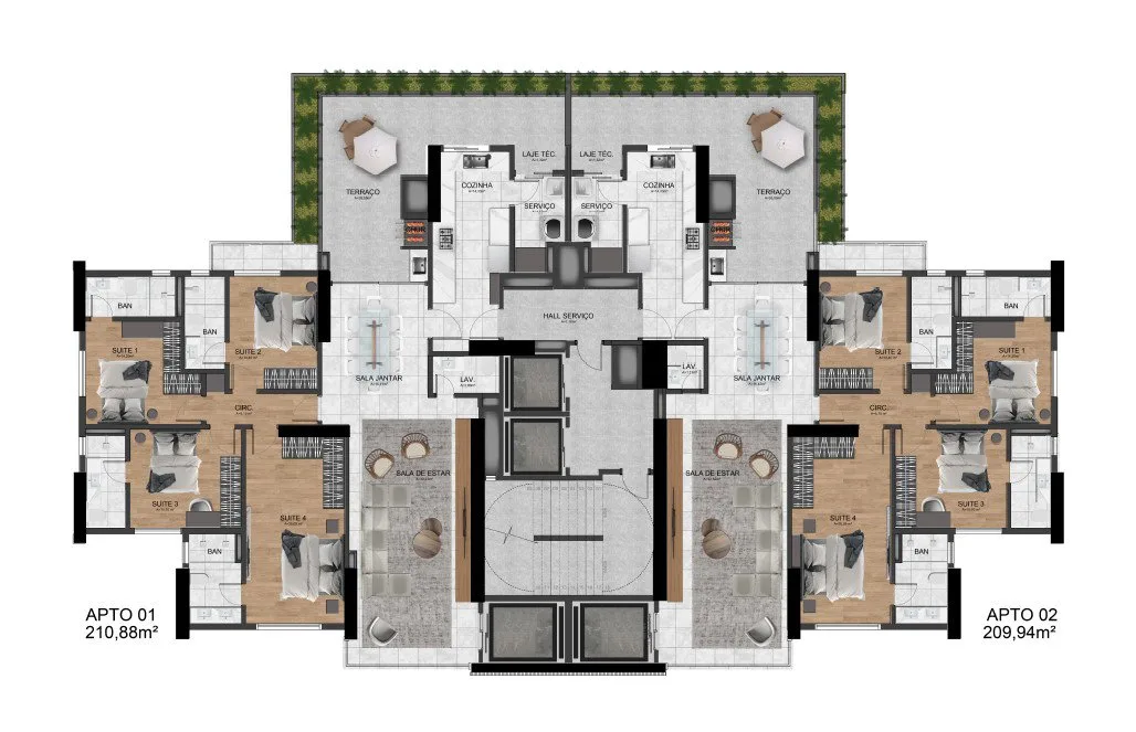Celina Garden Residence — Planta 5