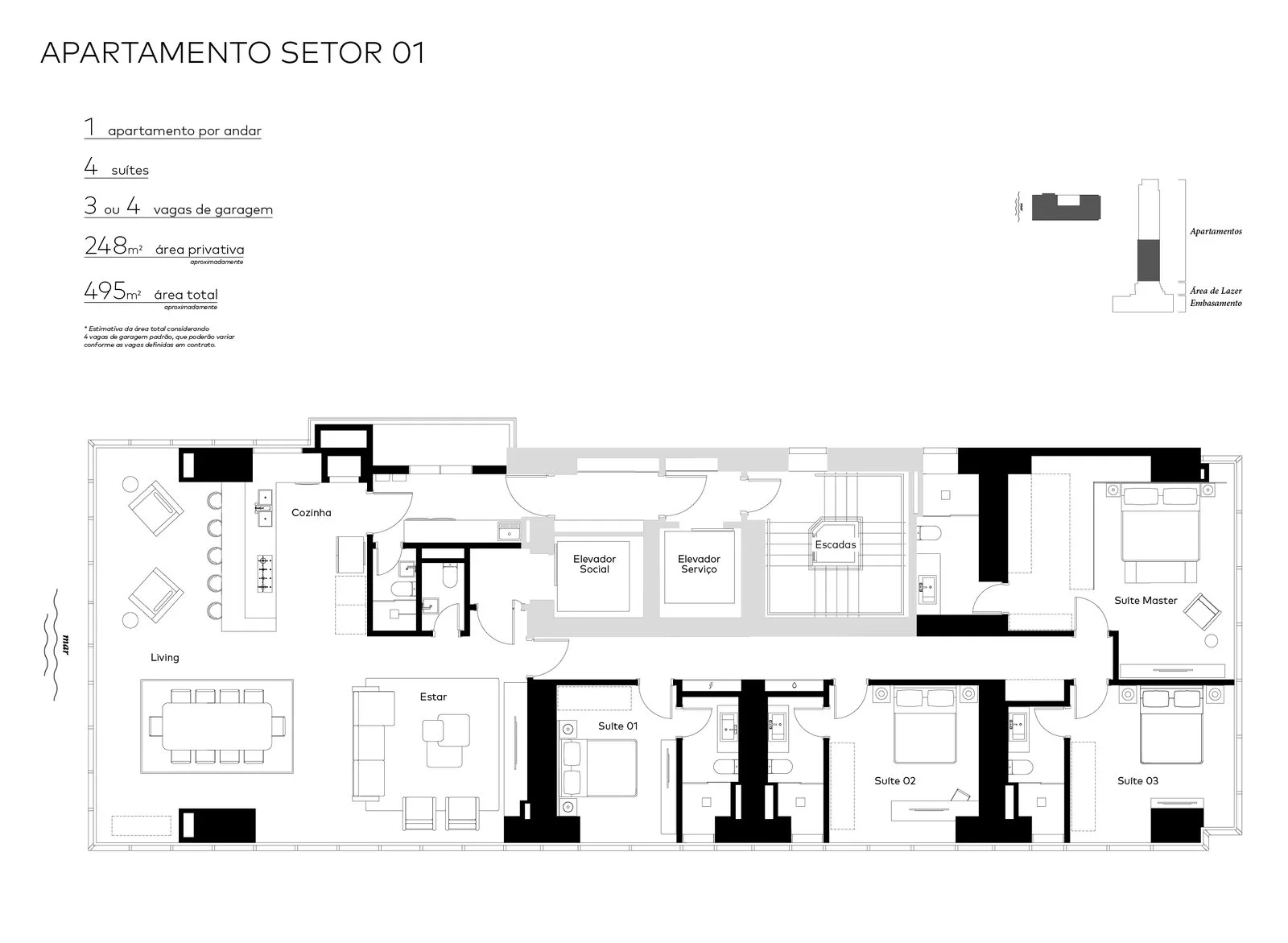 Copenhagen em Balneário Camboriú SC — Planta 2