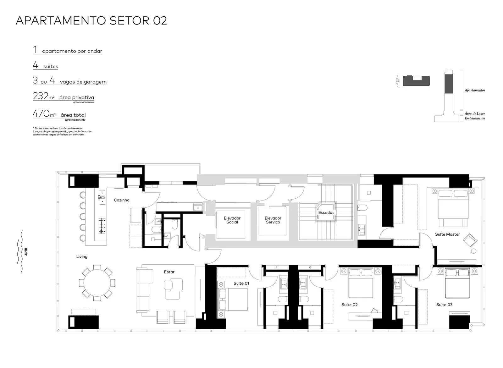 Copenhagen em Balneário Camboriú SC — Planta 3