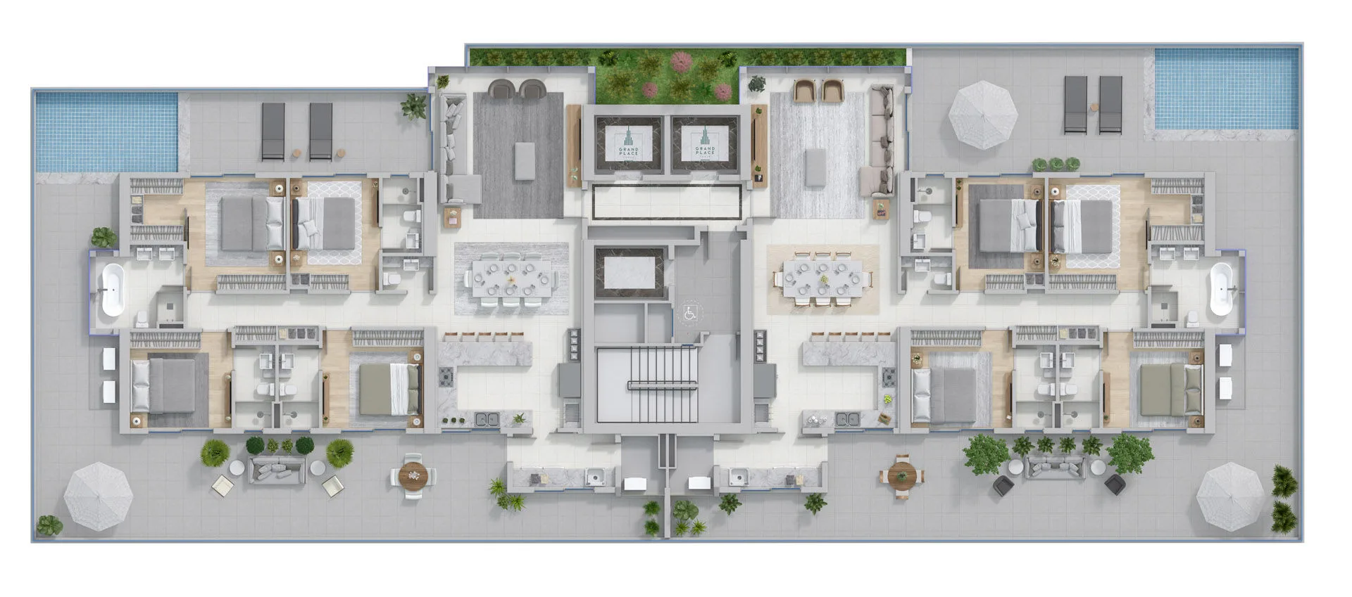 Gran Place Tower em Balneário Camboriú SC — Planta 4