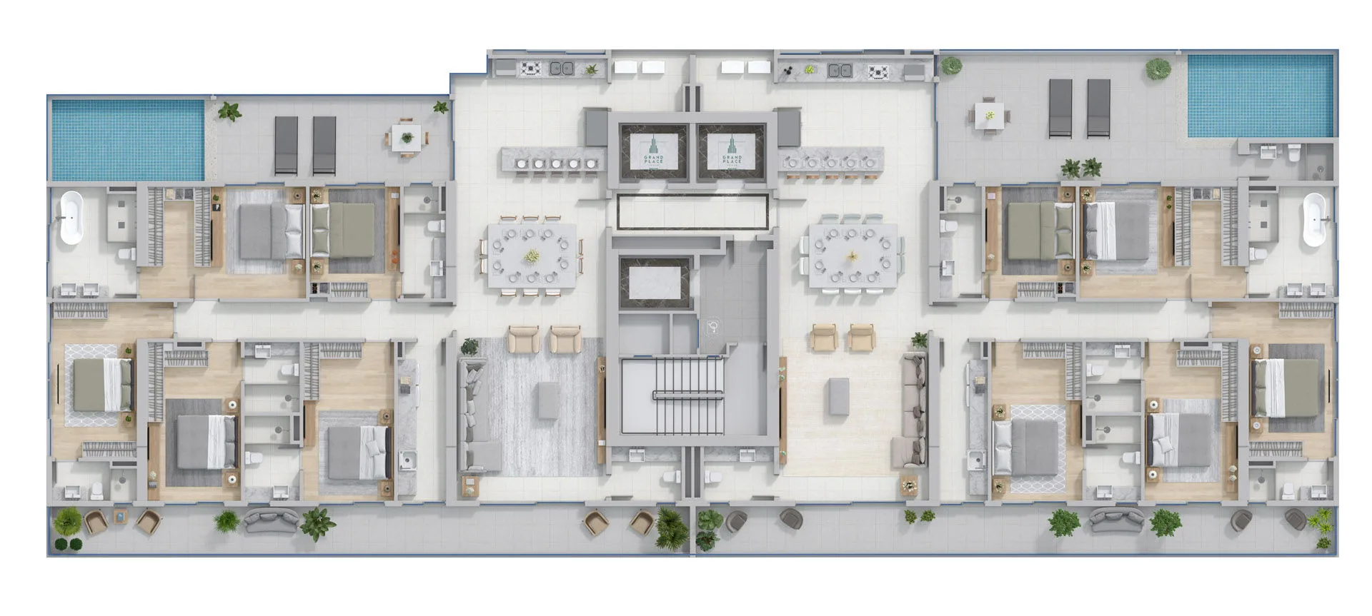 Gran Place Tower em Balneário Camboriú SC — Planta 6