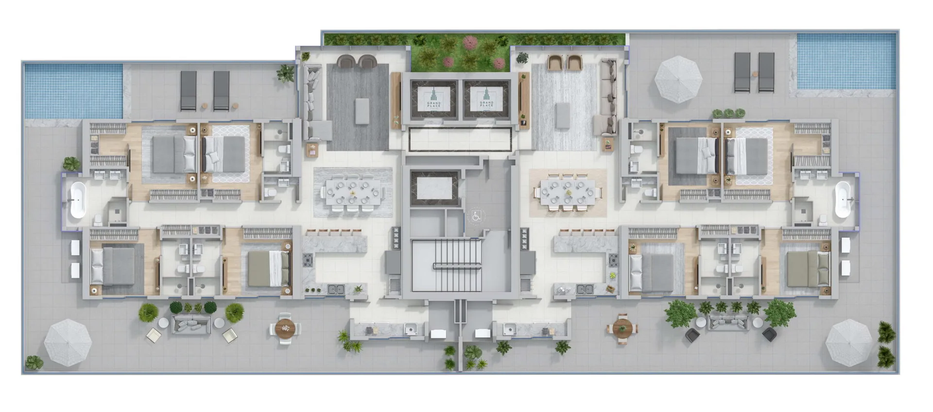 Gran Place Tower em Balneário Camboriú SC — Planta 7