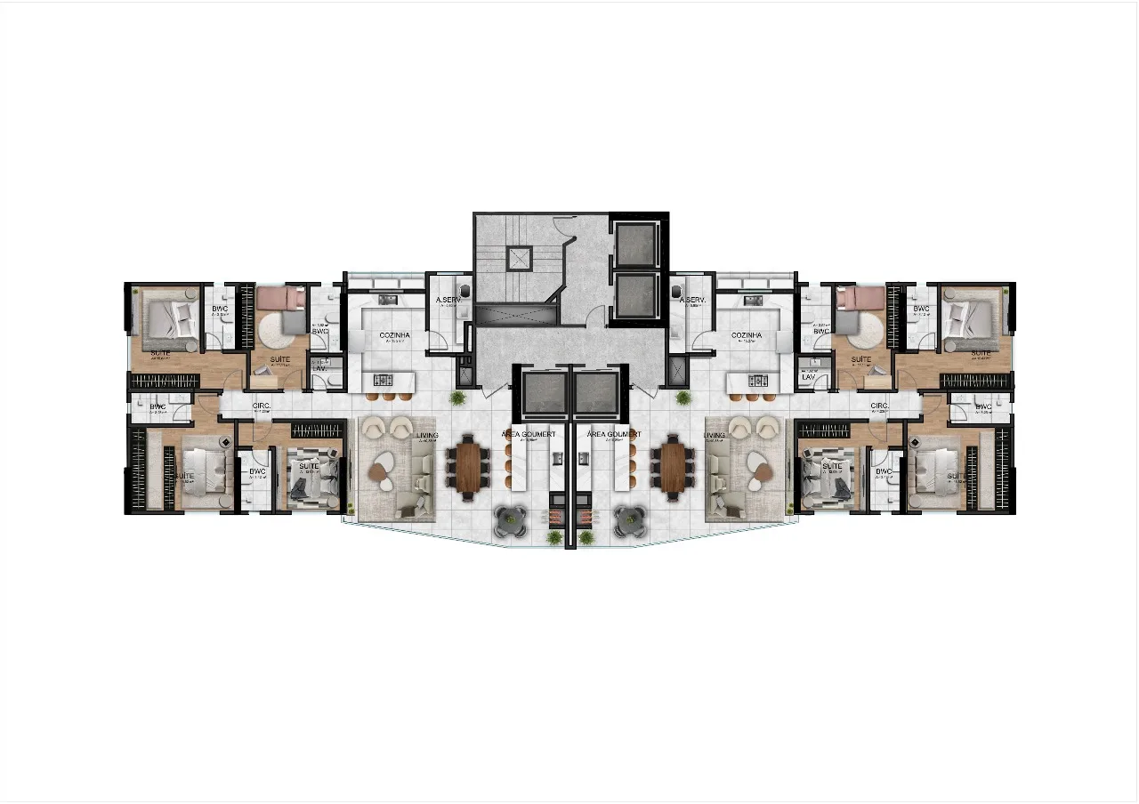 Marine Palace Residence — Planta 1