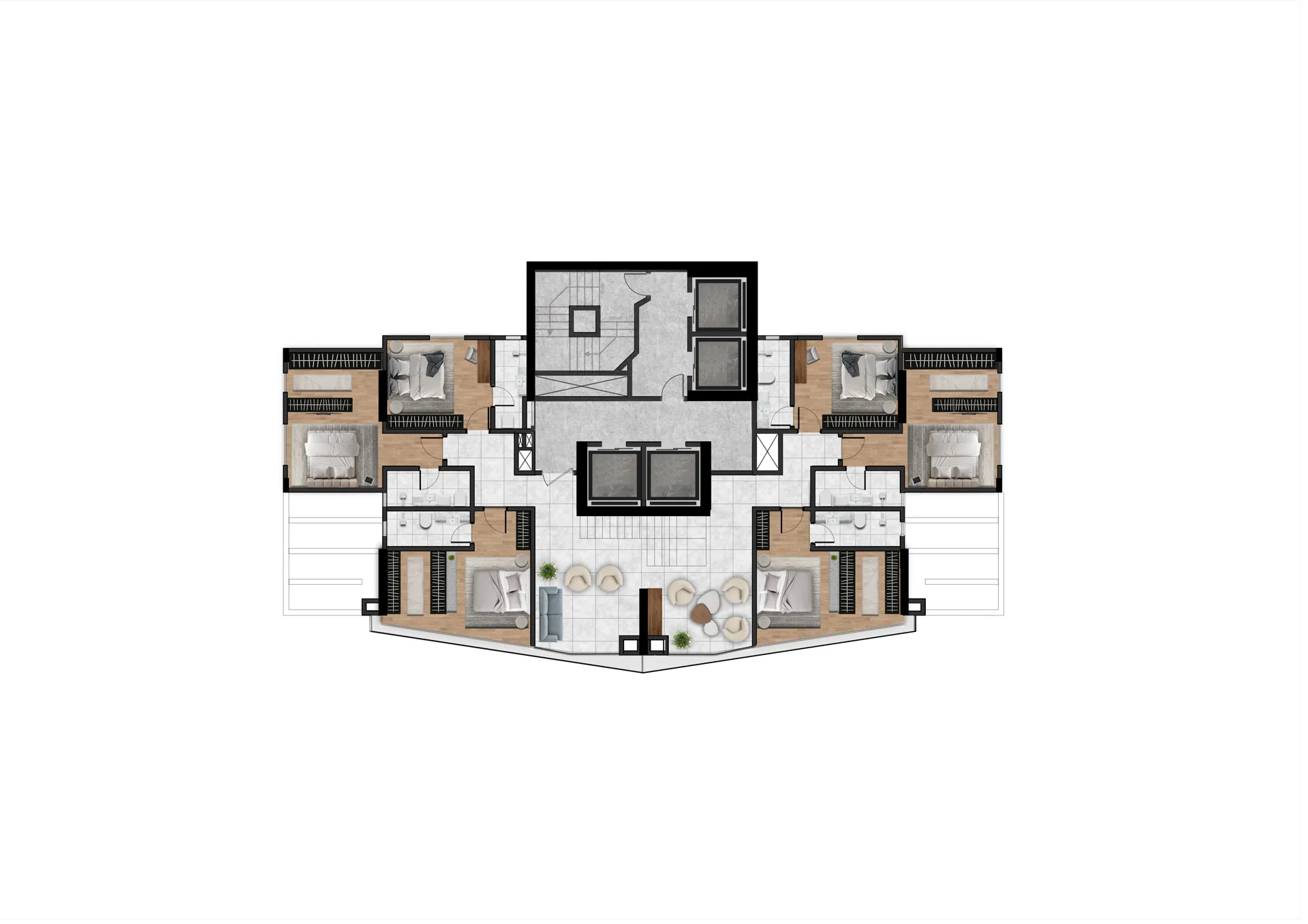 Marine Palace Residence — Planta 5