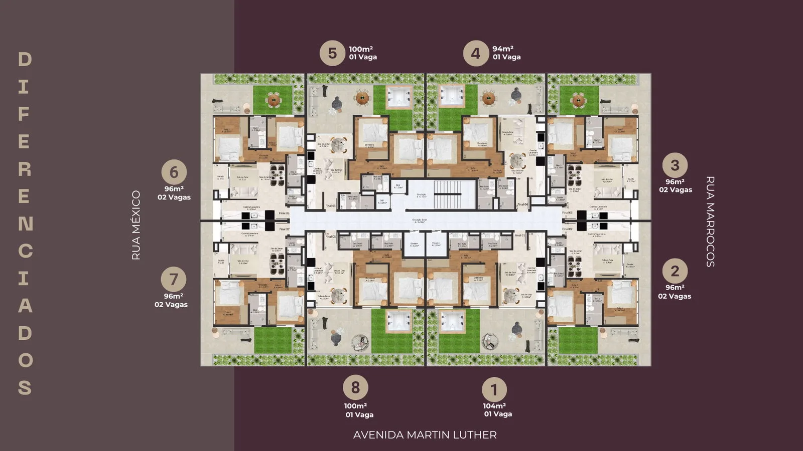 Marrocos Residence em Balneário Camboriú SC — Planta 1