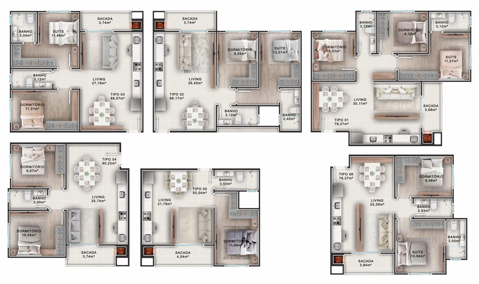 Otelo Residence em Balneário Camboriú SC — Planta 4