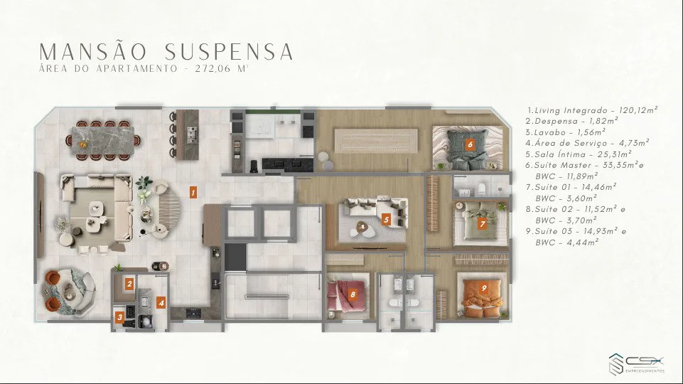 Vitalité Residence em Balneário Camboriú SC — Planta 4