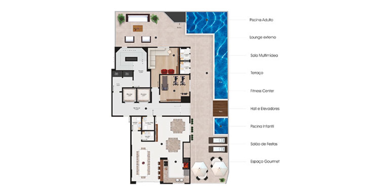 Render 1 do Kirra Residence em Balneário Camboriú SC