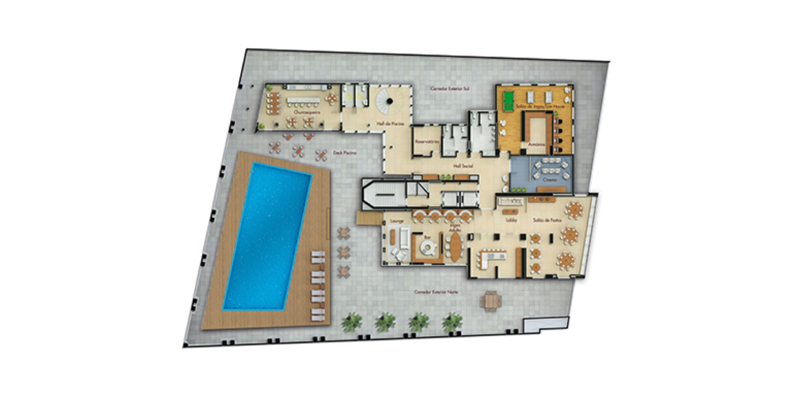 Area de lazer 6 do Torremolinos em Balneário Camboriú SC