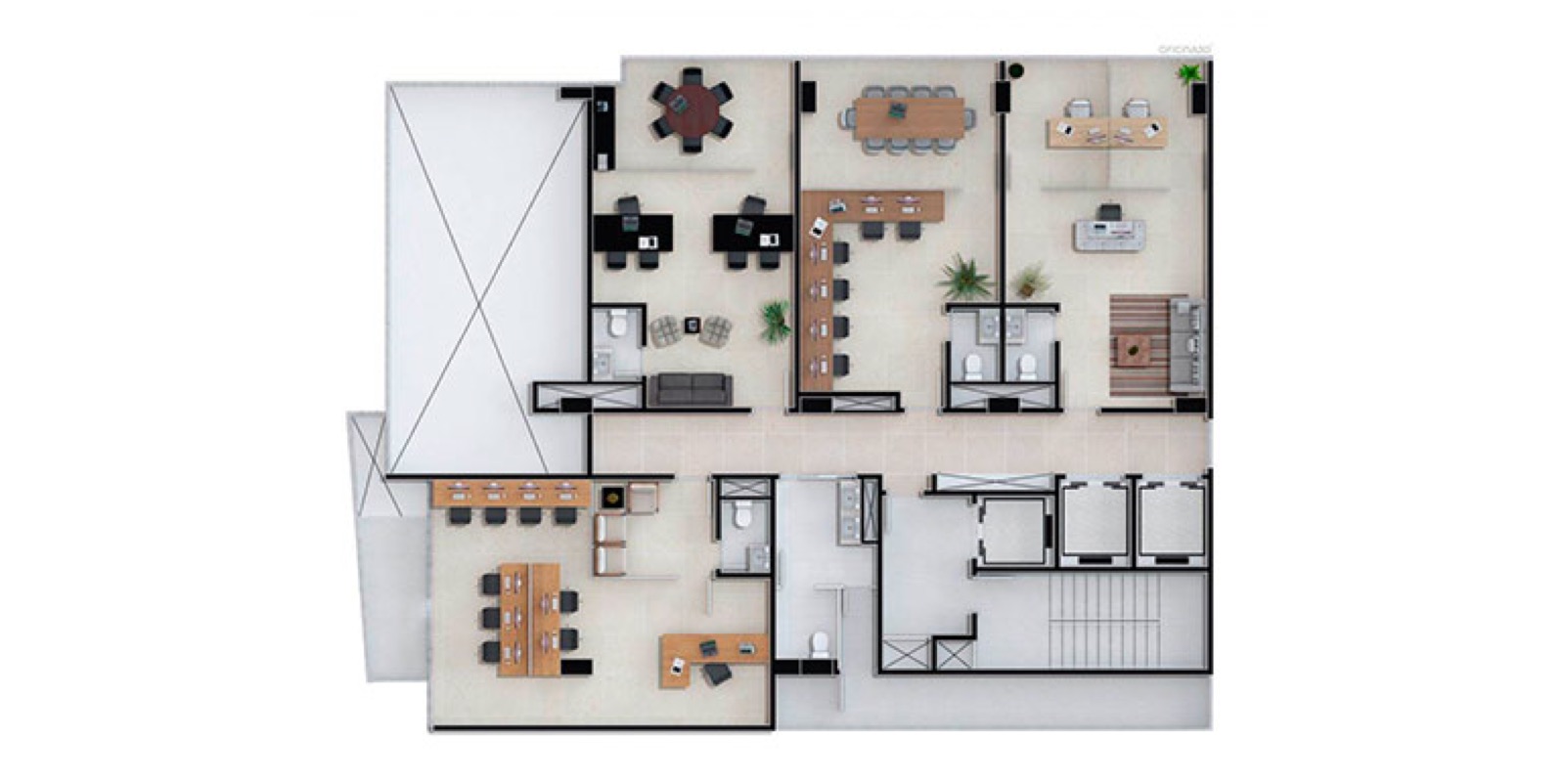 Render 2 do Benvenutti Business Center em Balneário Camboriú SC