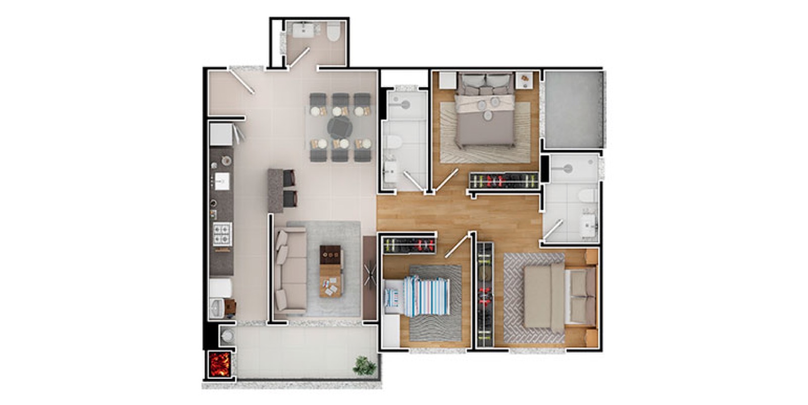 Render 4 do Nações Unidas em Balneário Camboriú SC