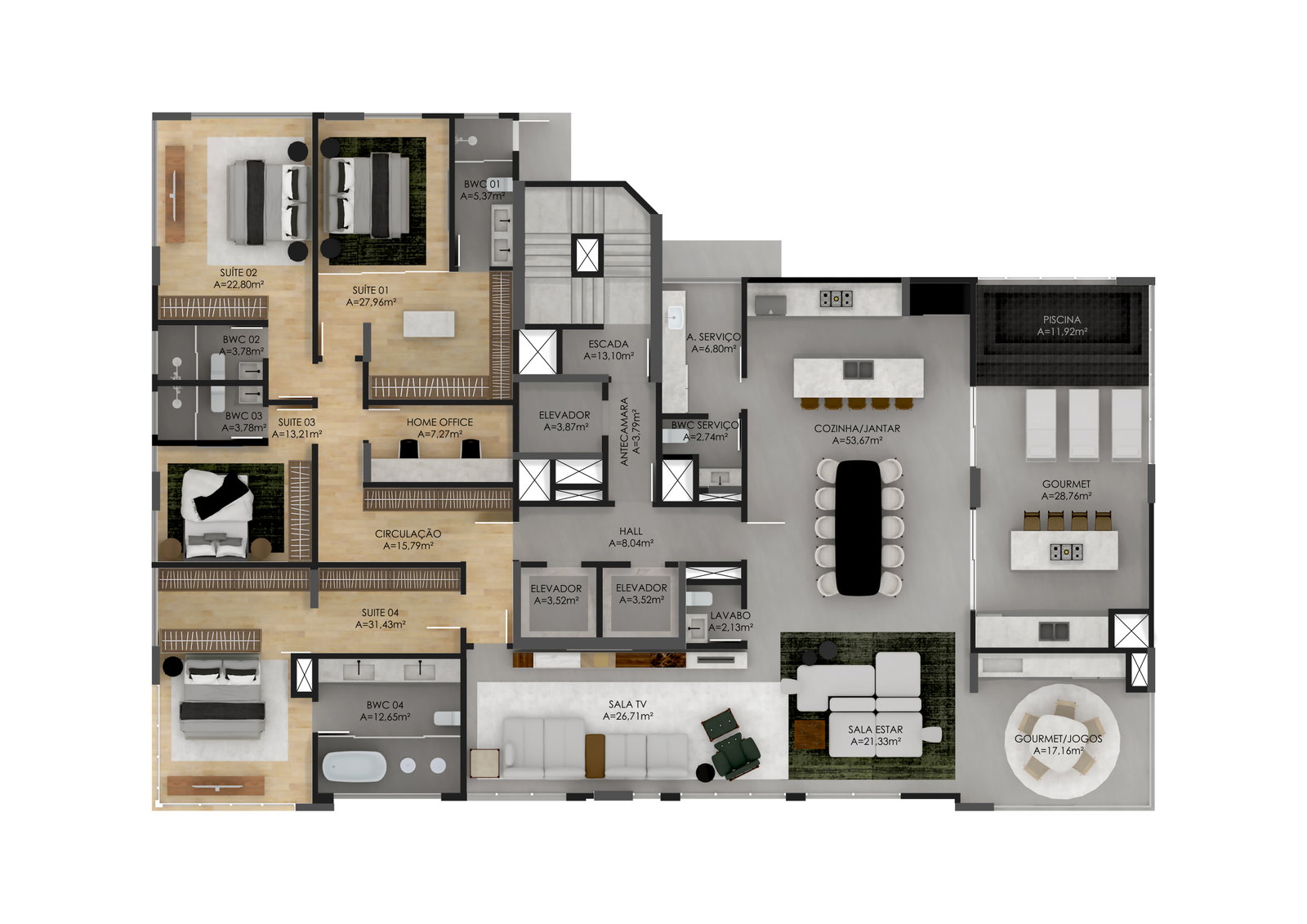 Las Salinas Residences - Planta 3