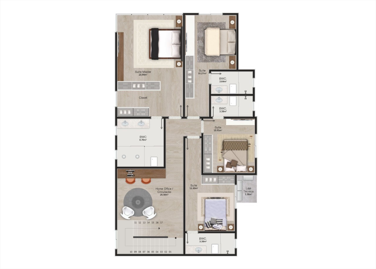 Costa Esmeralda - Planta 3