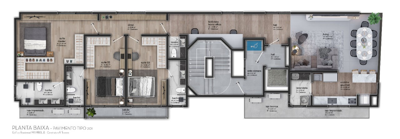 Mar Belle Residence - Planta 1