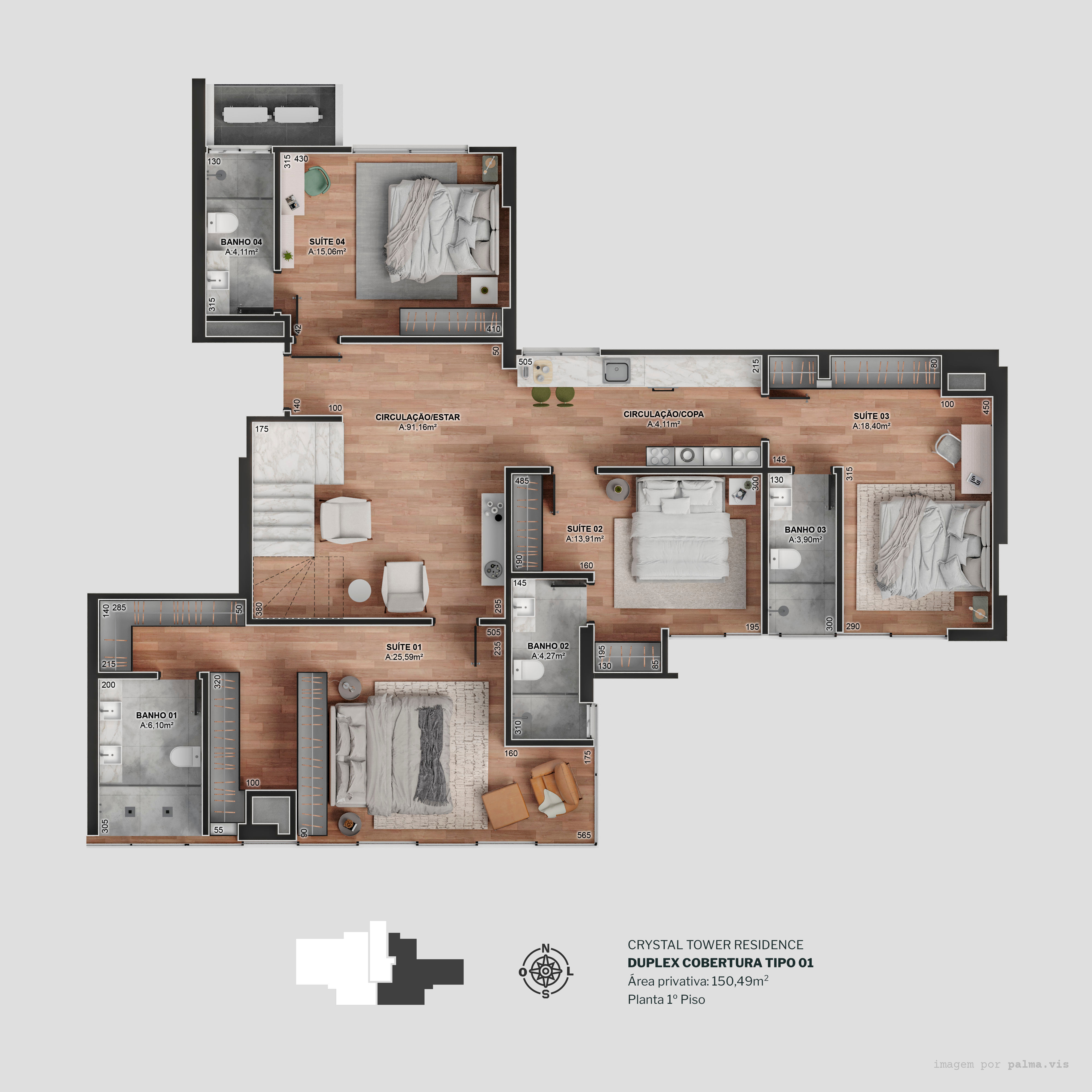 Diamond Crystal Tower - Planta 1