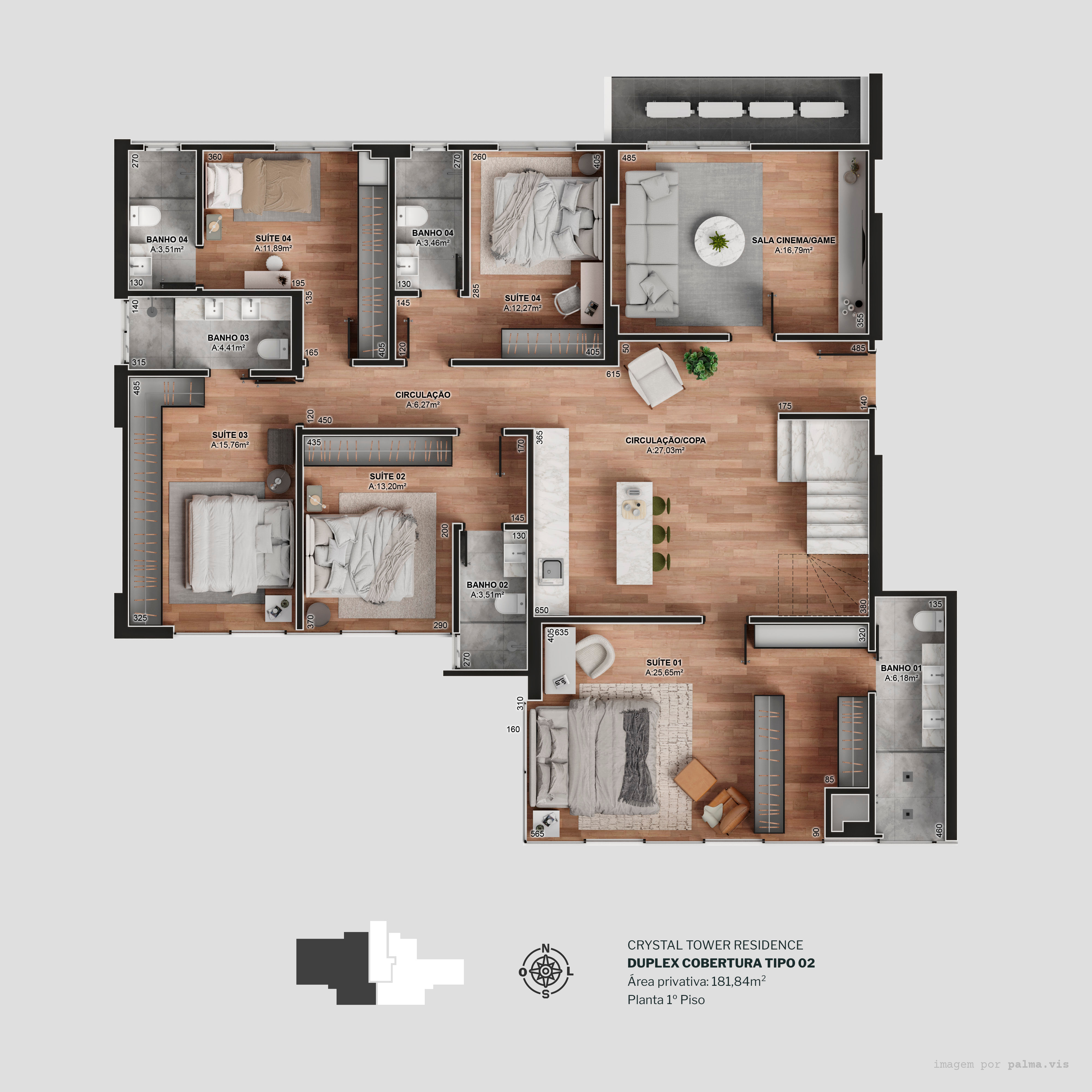 Diamond Crystal Tower - Planta 4