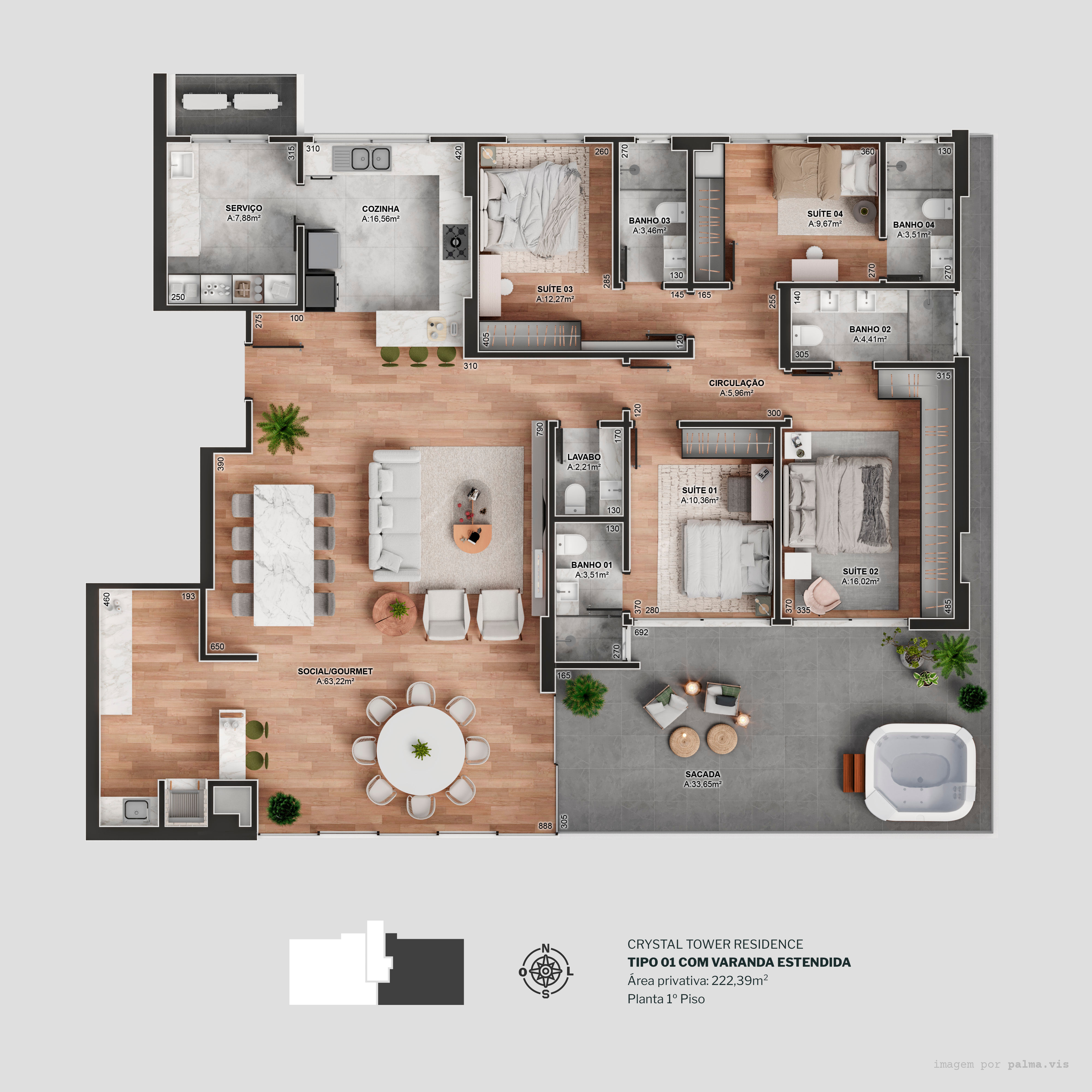 Diamond Crystal Tower - Planta 5