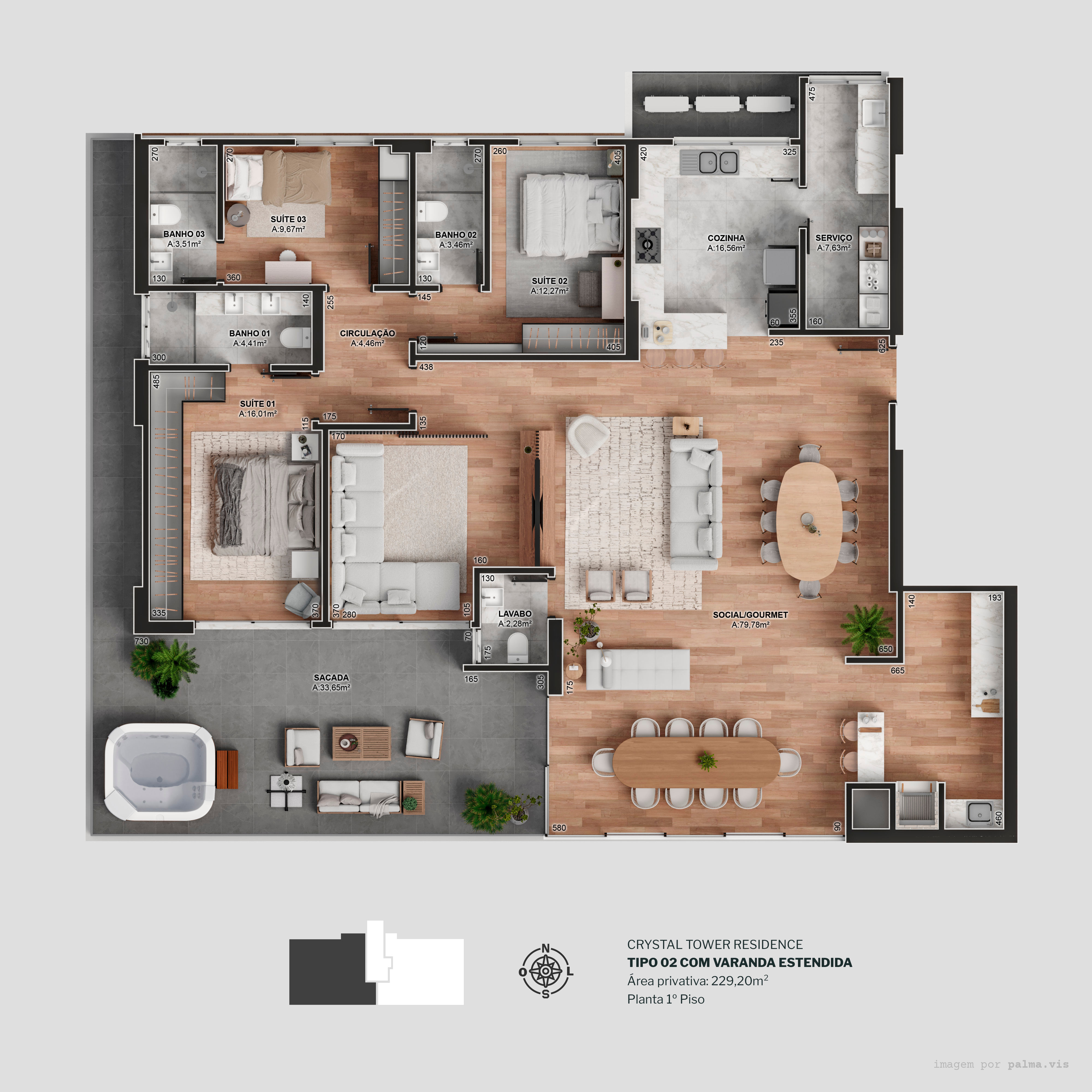 Diamond Crystal Tower - Planta 7