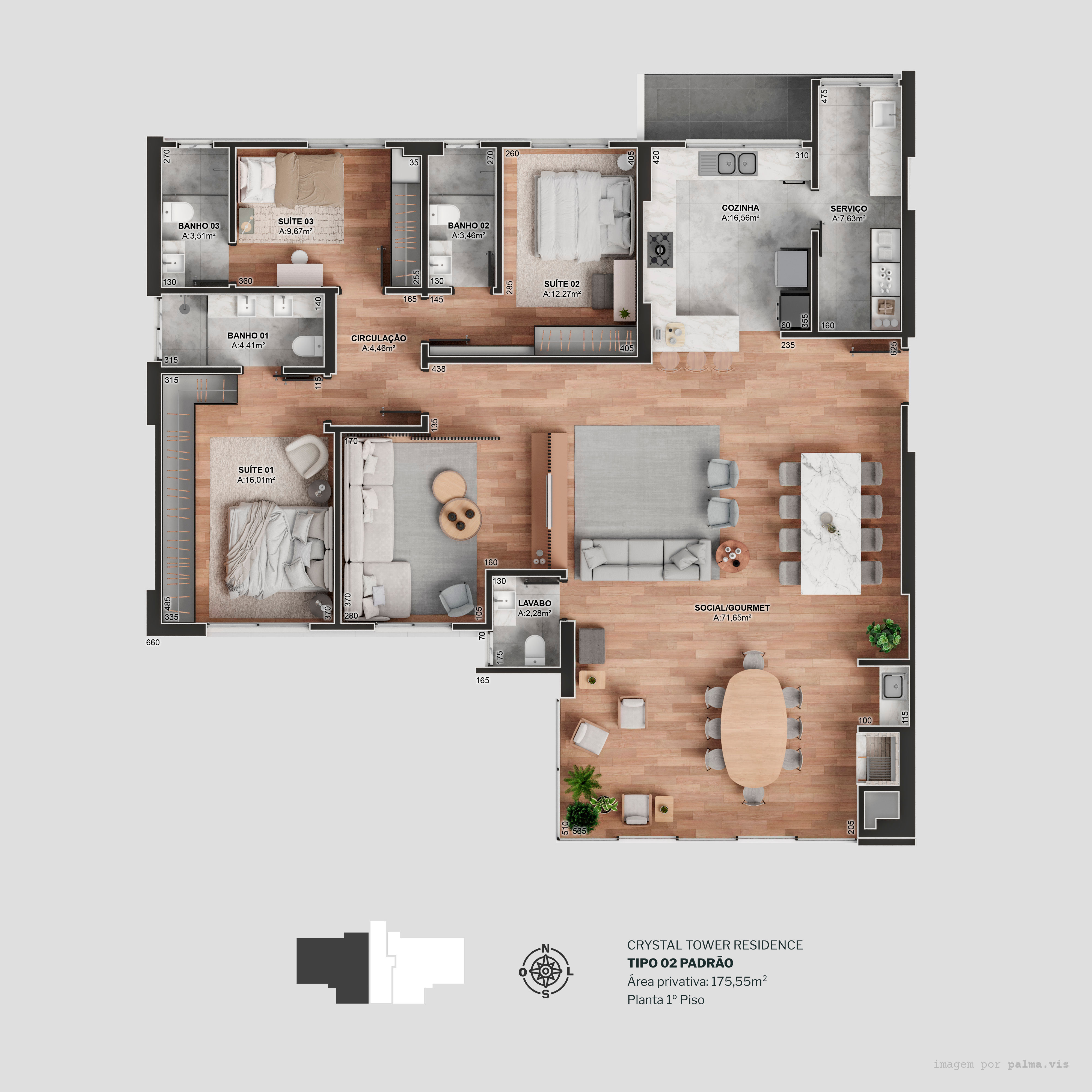 Diamond Crystal Tower - Planta 8