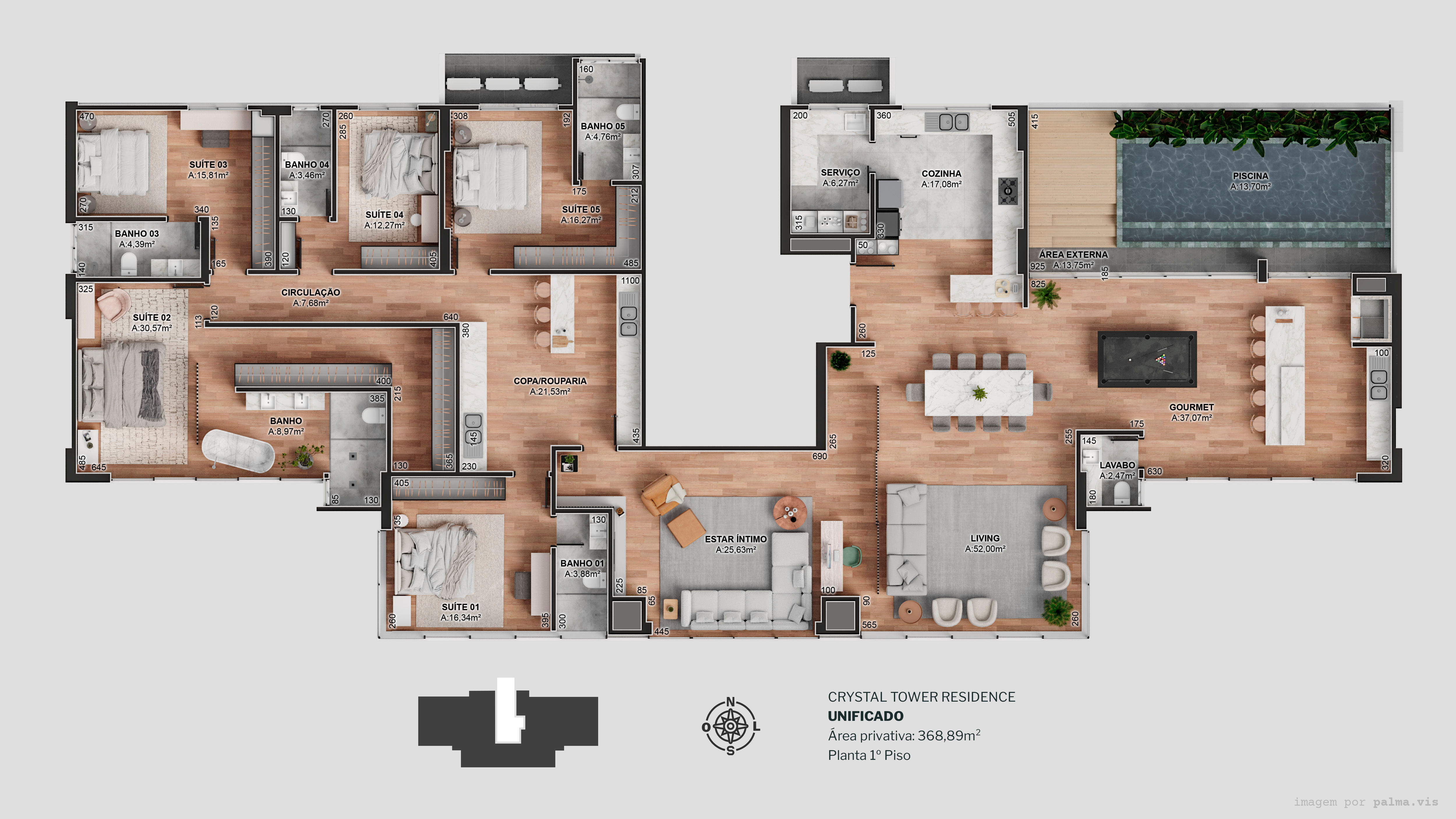 Diamond Crystal Tower - Planta 9