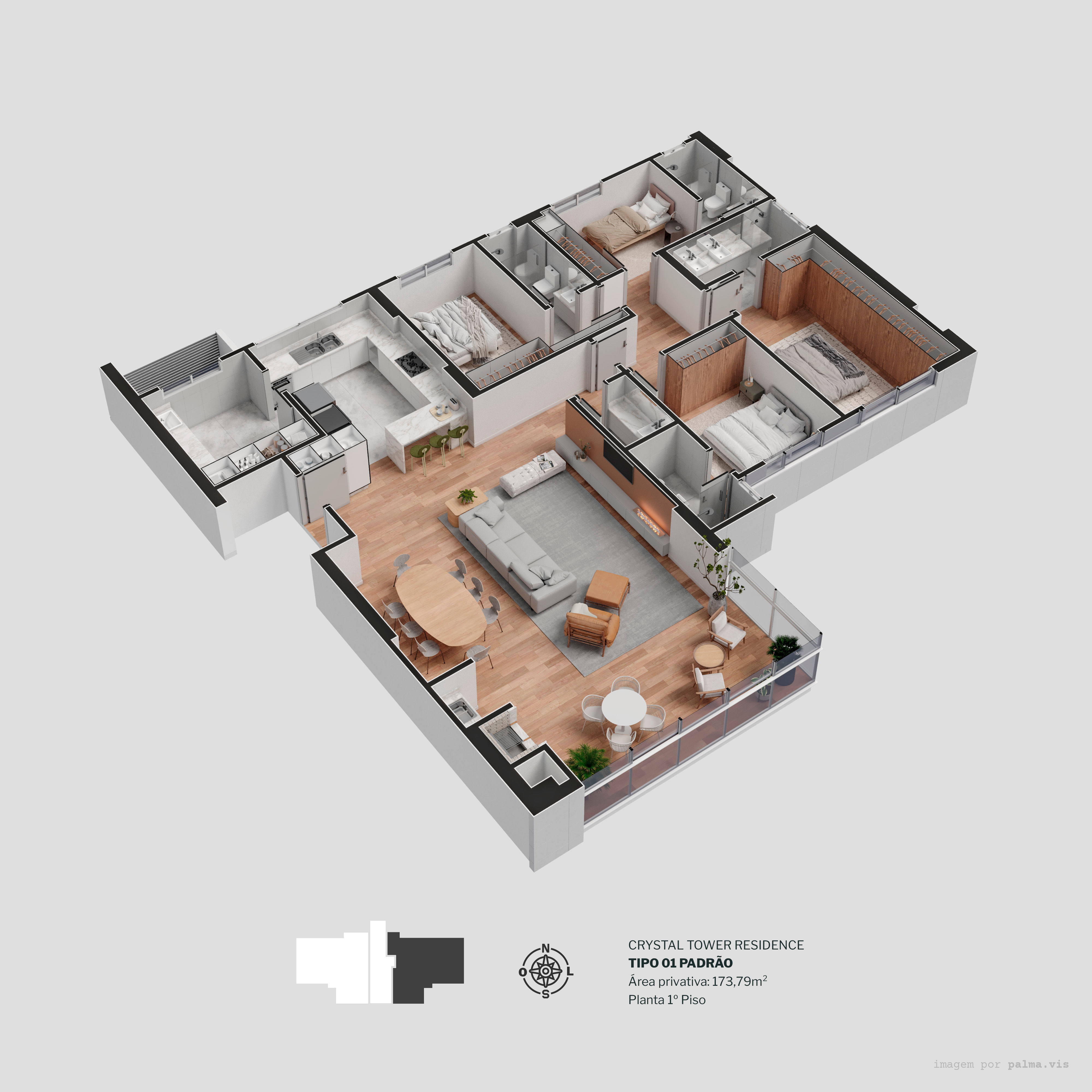 Diamond Crystal Tower - Planta 12