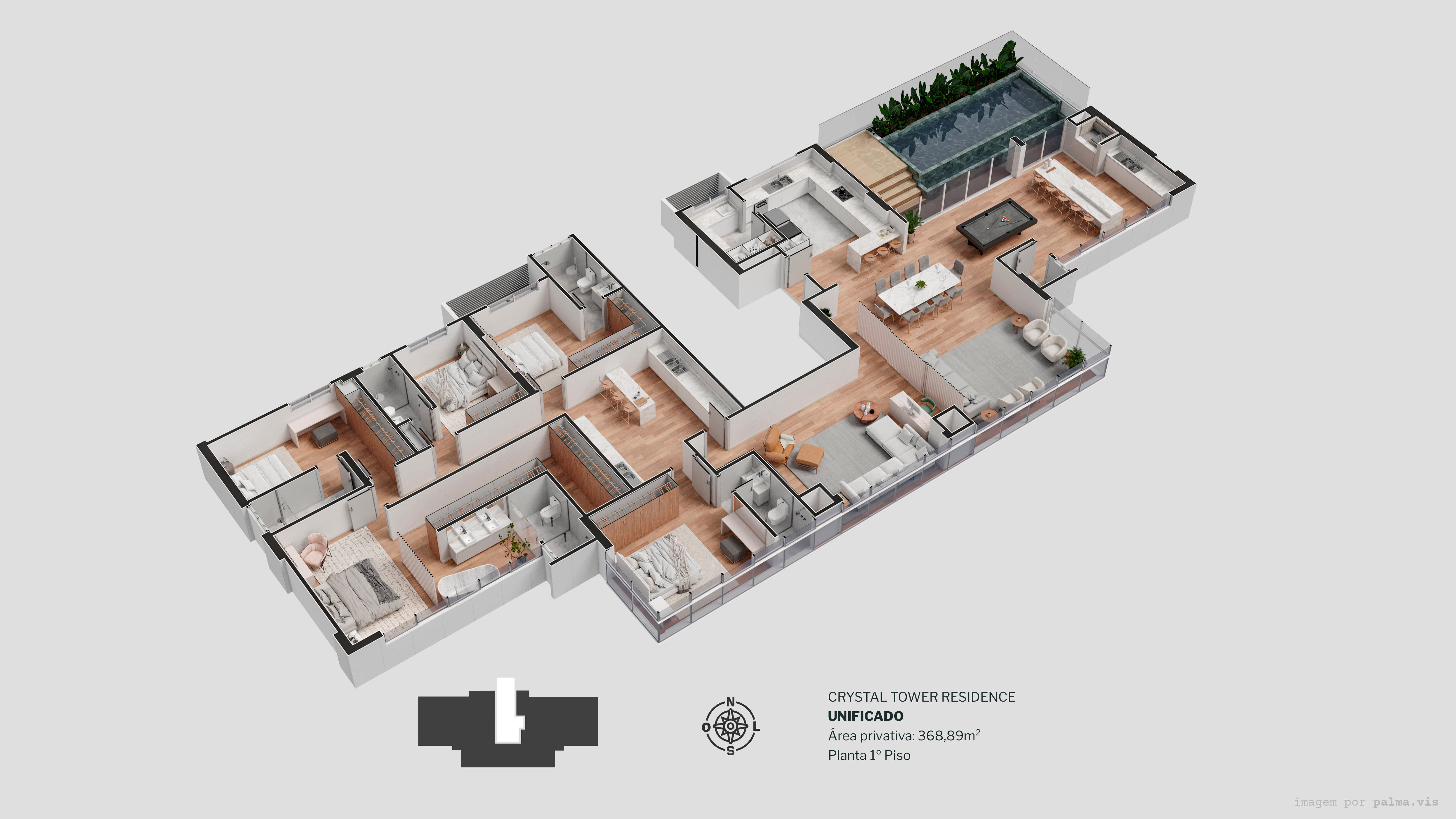 Diamond Crystal Tower - Planta 16
