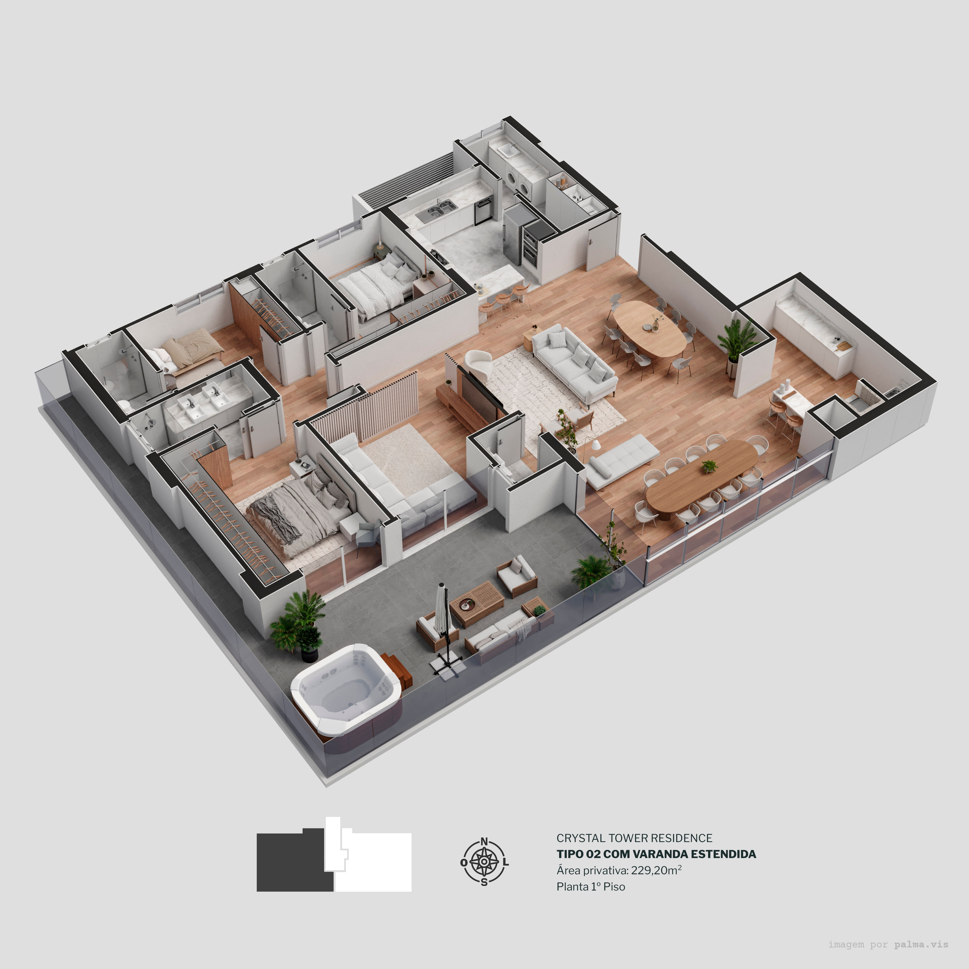 Diamond Crystal Tower - Planta 18