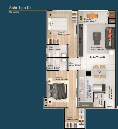 Paganini Tower - Planta 2