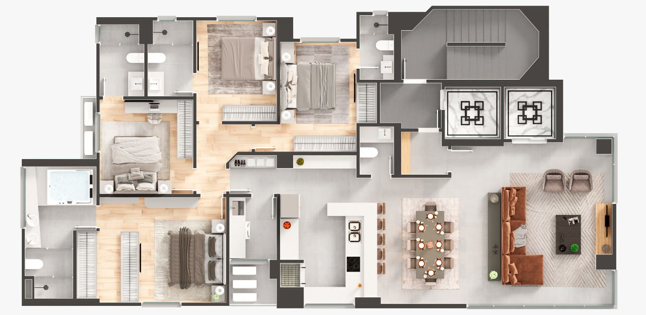 Sparkling Wine Residence - Planta 6