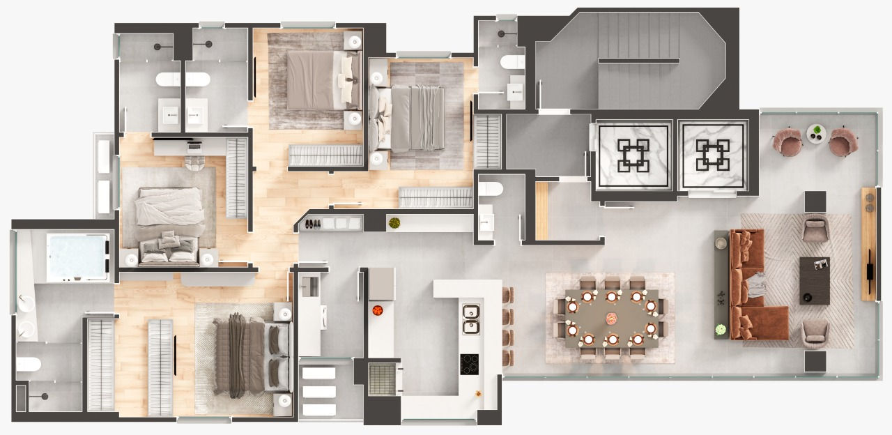 Sparkling Wine Residence - Planta 1