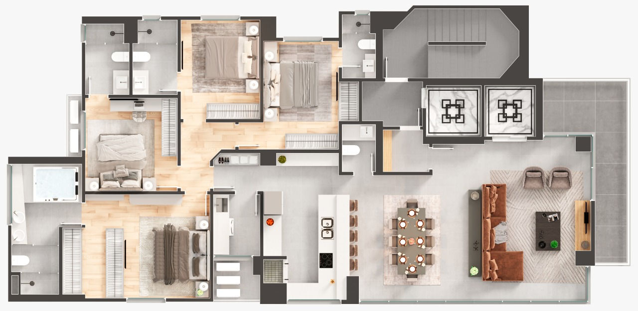 Sparkling Wine Residence - Planta 4