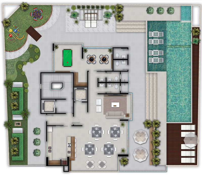 Residencial Cidade Jardim - Planta 2