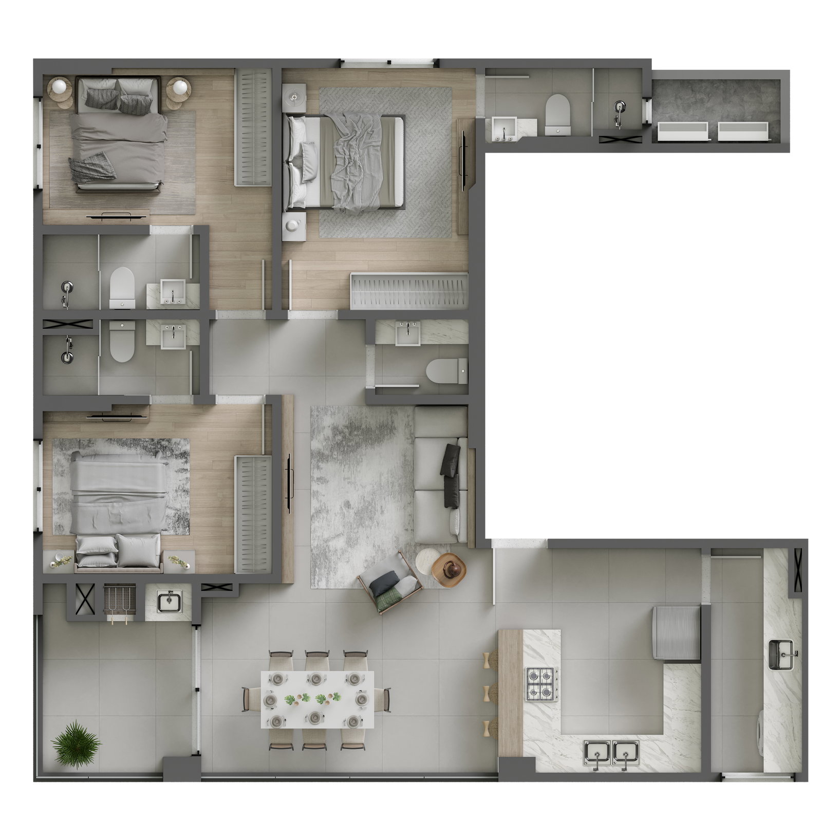 Bella Carolina Residence - Planta 3