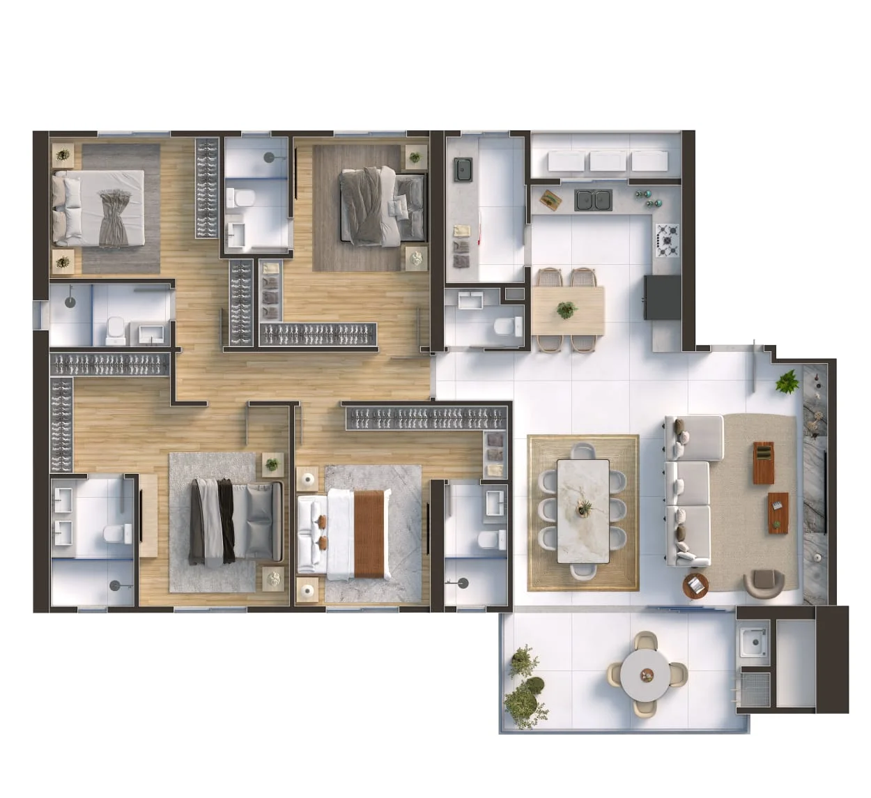 Palácio Elizabeth - Planta 1