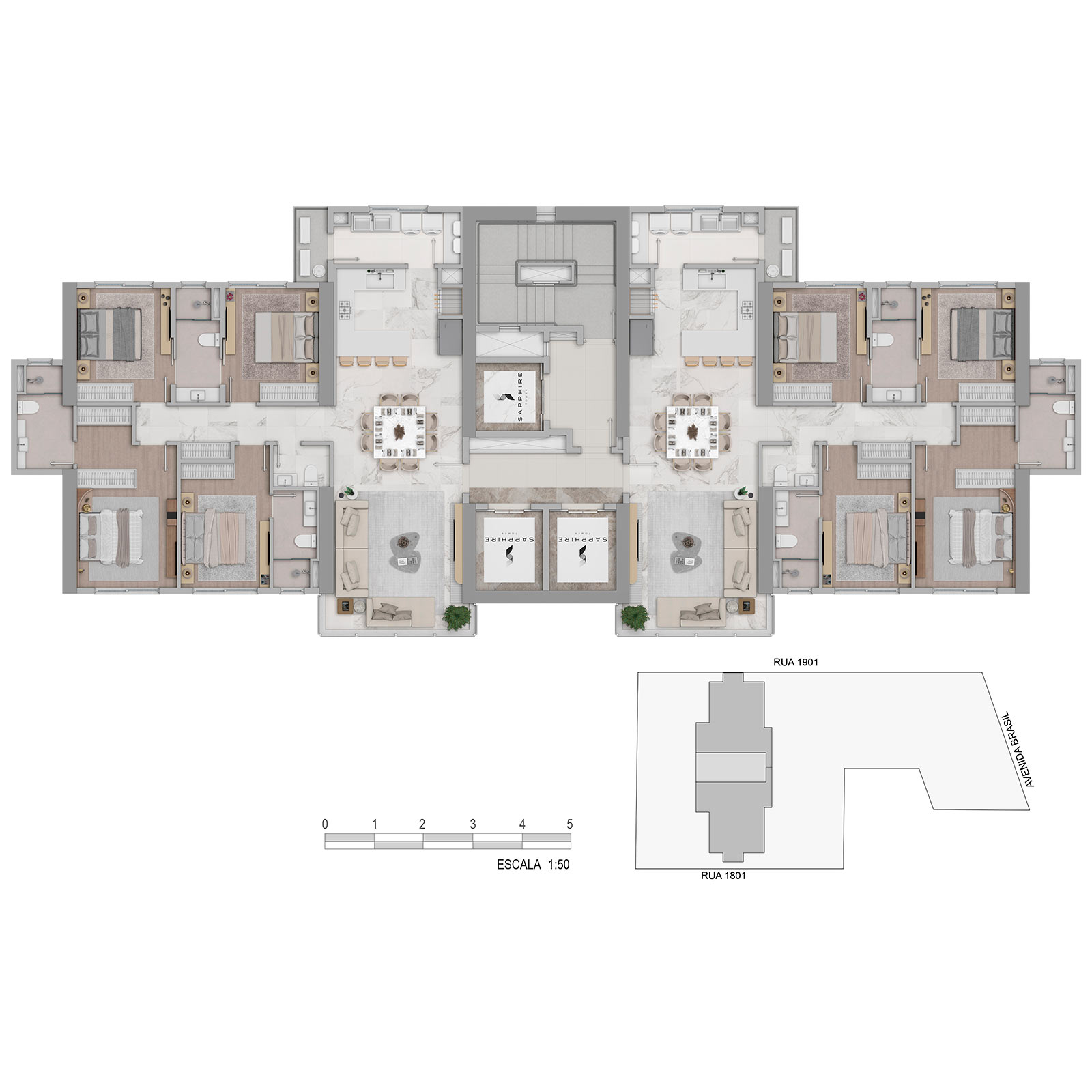 Sapphire Tower - Planta 5