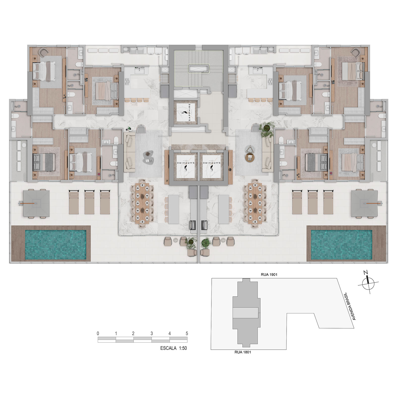 Sapphire Tower - Planta 10