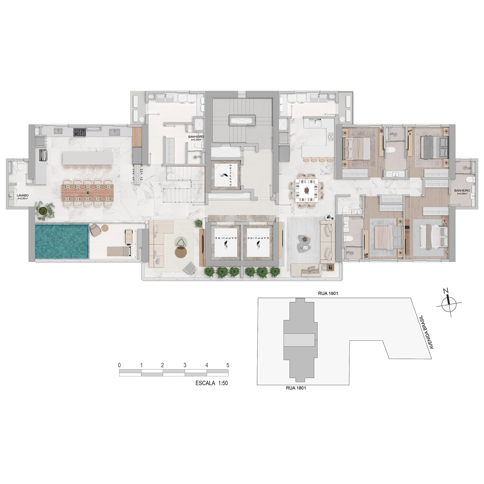 Sapphire Tower - Planta 7
