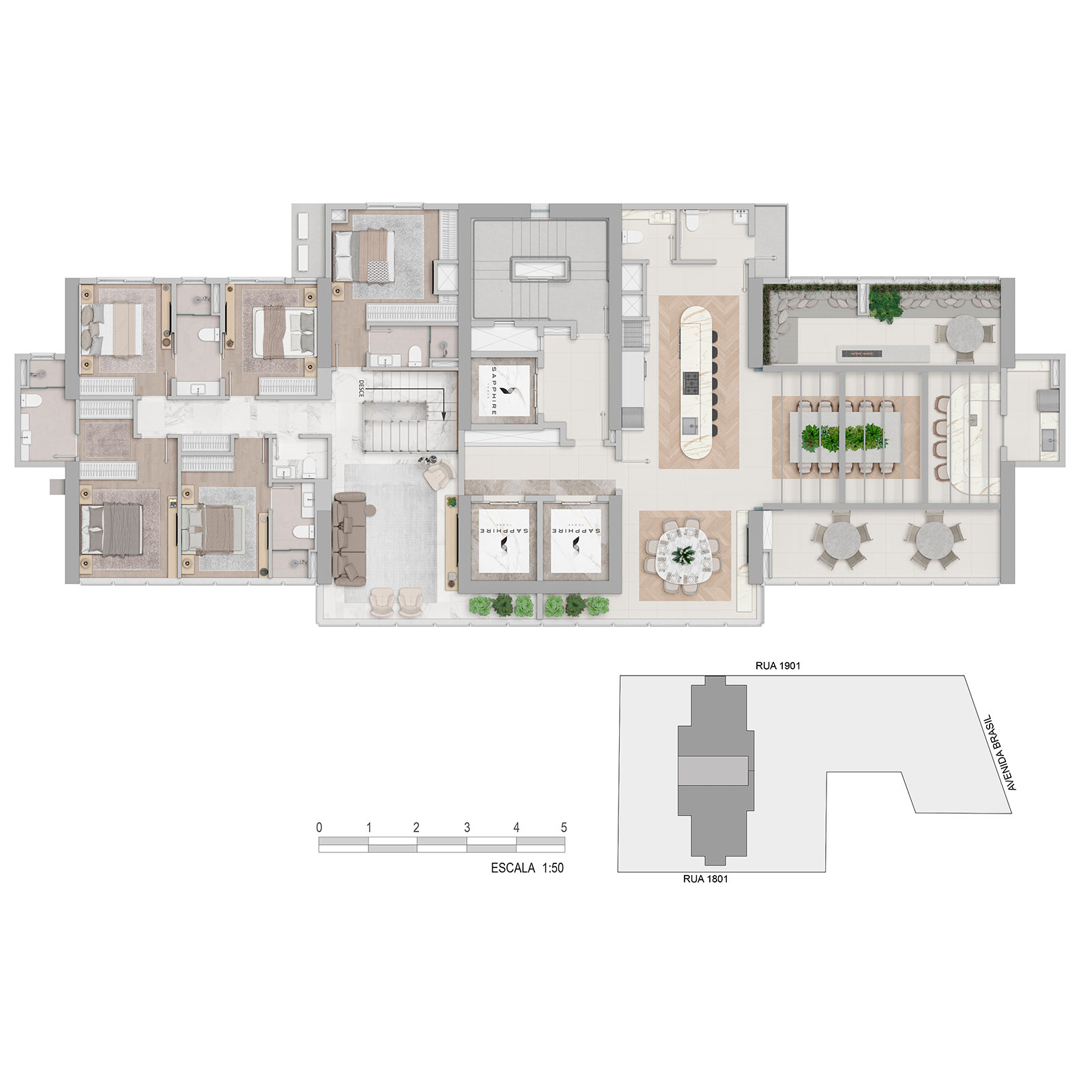Sapphire Tower - Planta 6