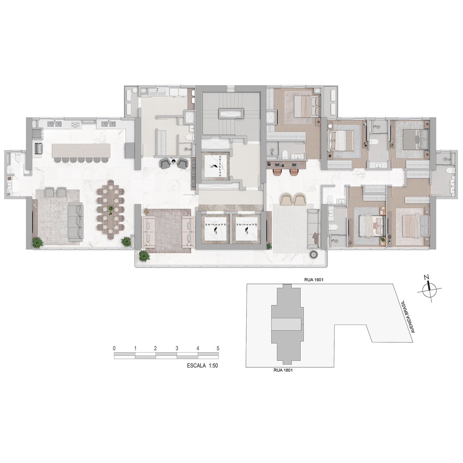 Sapphire Tower - Planta 8