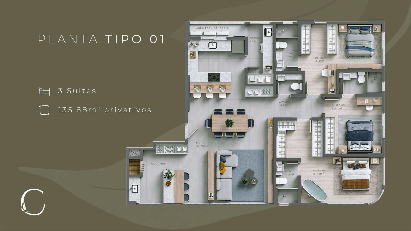 Central Garden - Planta 1