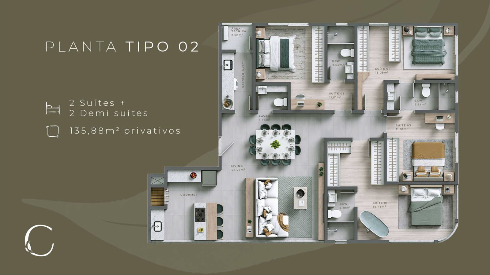 Central Garden - Planta 2