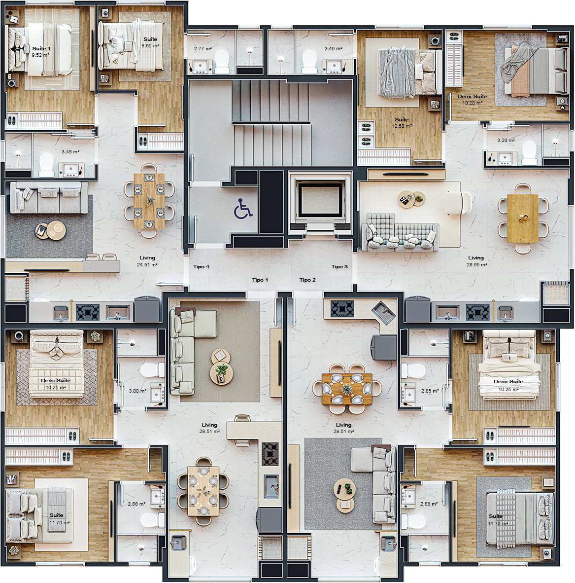 Topazio Residence - Planta 7