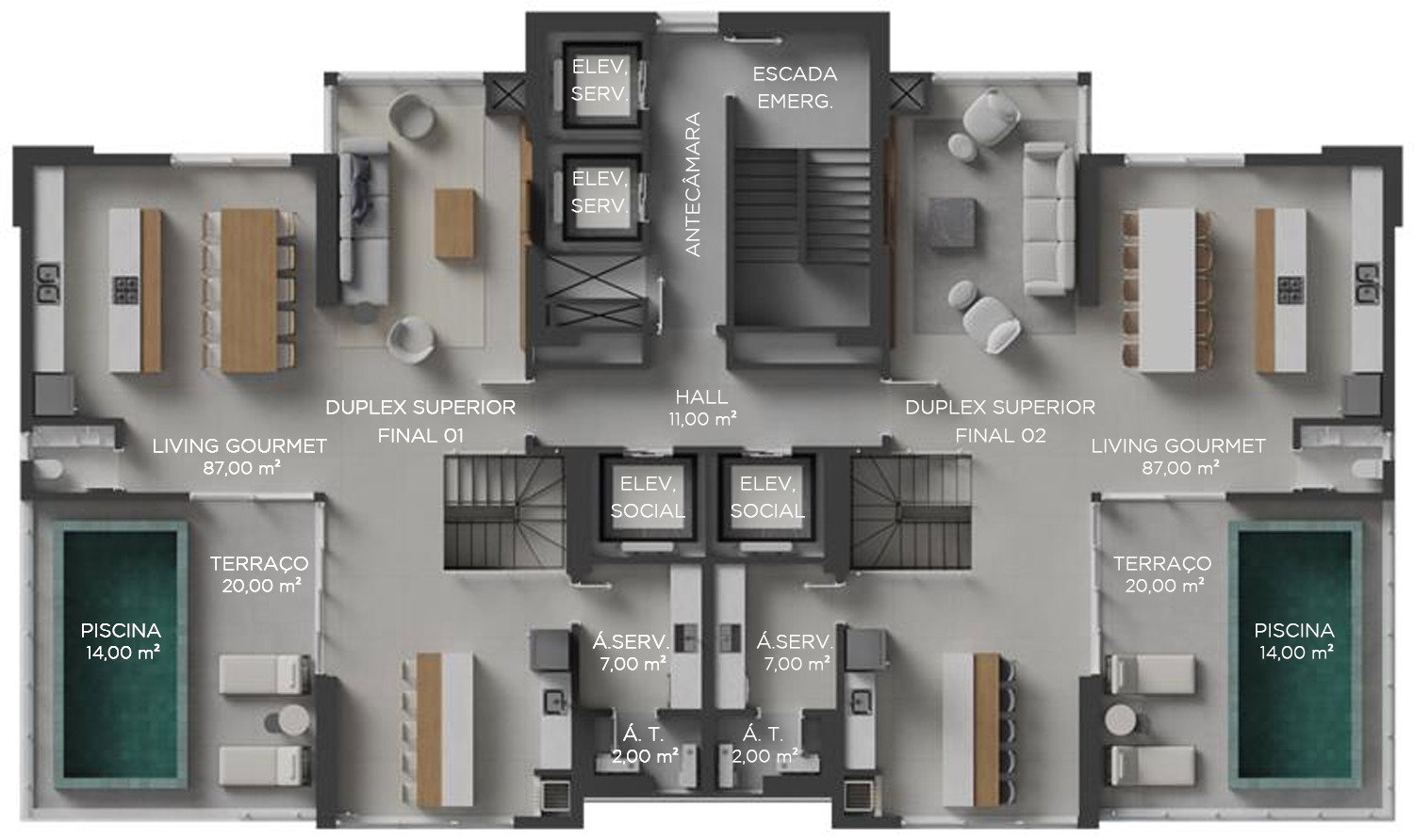 Luminare Residencial - Planta 5