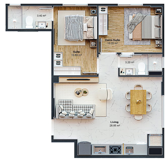 Topazio Residence - Planta 6