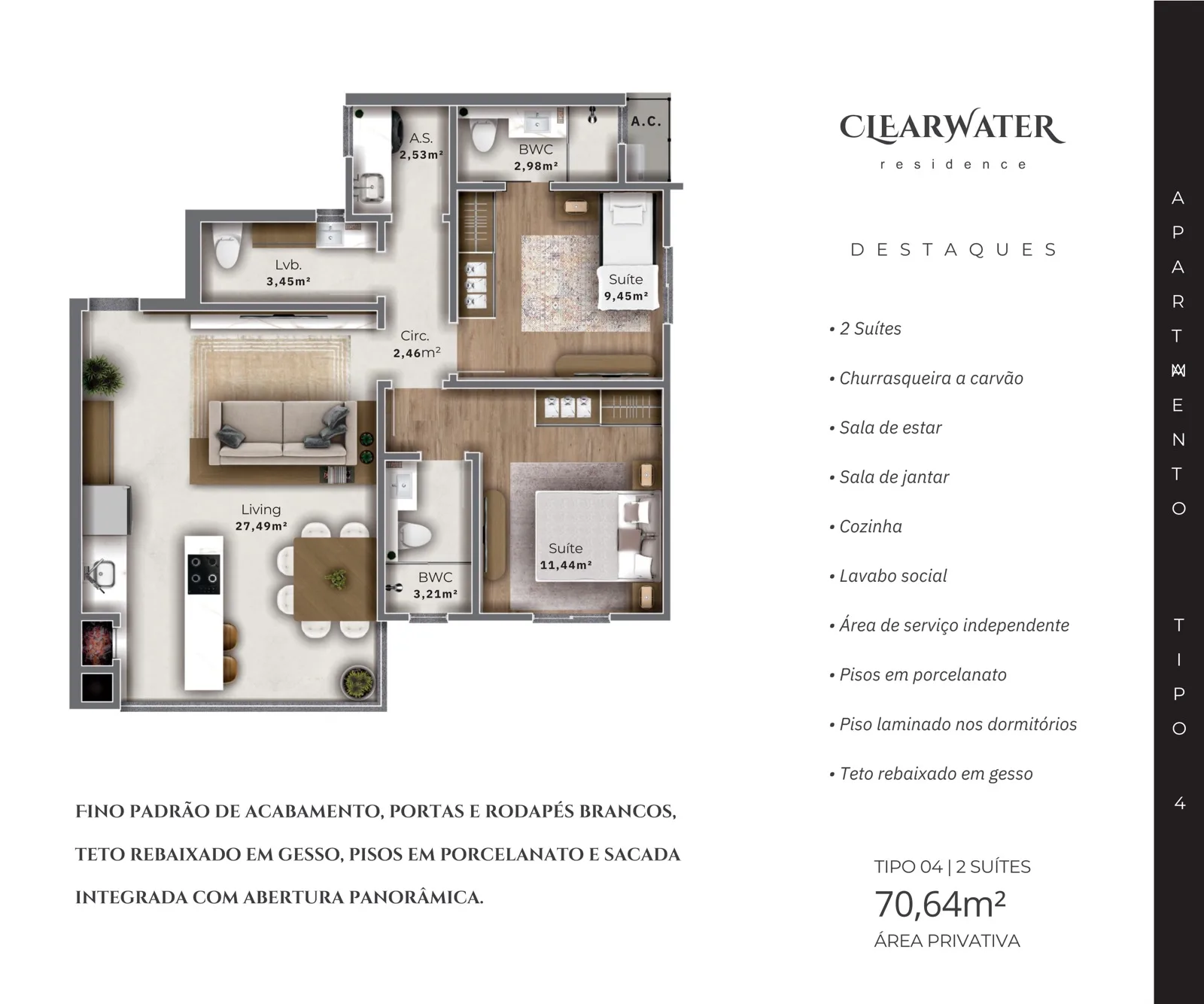 Clearwater Residence EAW Empreendimentos - Planta 2