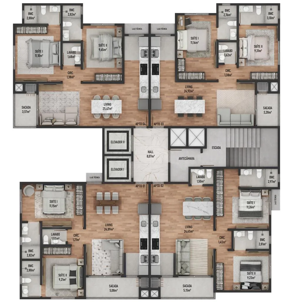 Johann Bach Residence - Planta 3