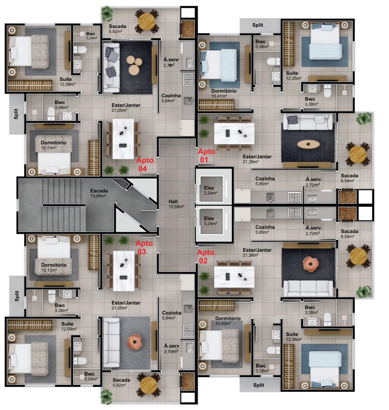 Residencial Neoville - Planta 1