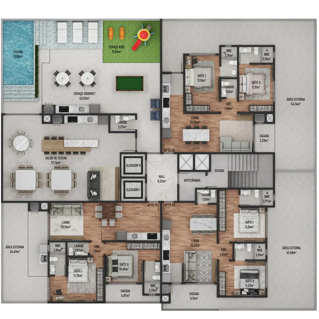 Johann Bach Residence - Planta 1